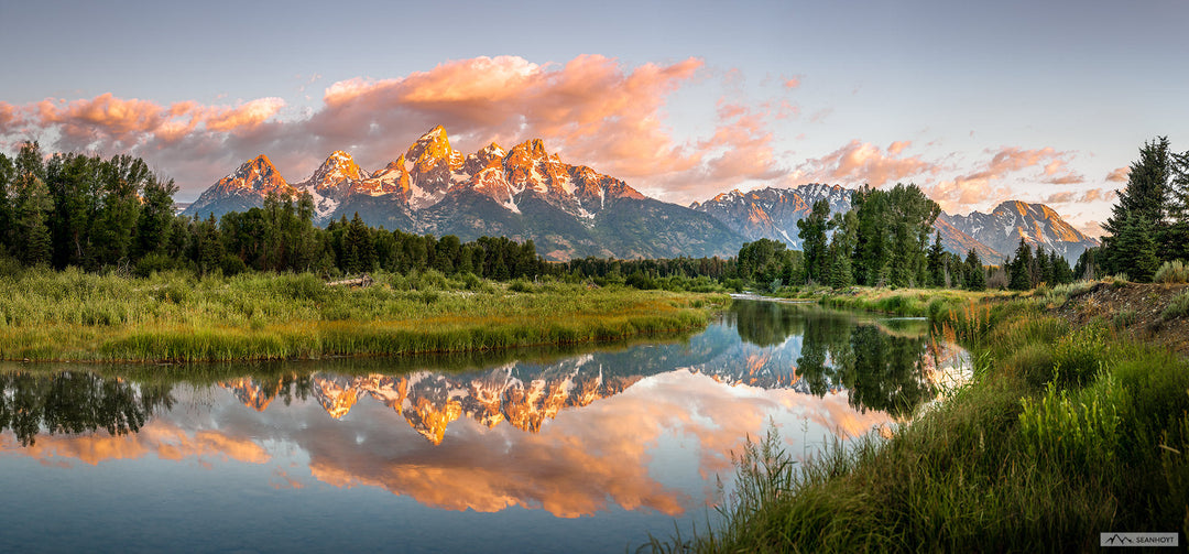 Teton Mountains from Schwabacher Landing