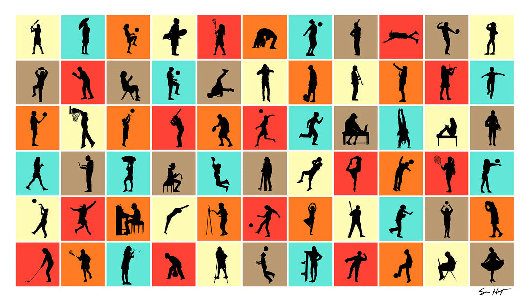 Sixty-Six Sprout Silhouettes