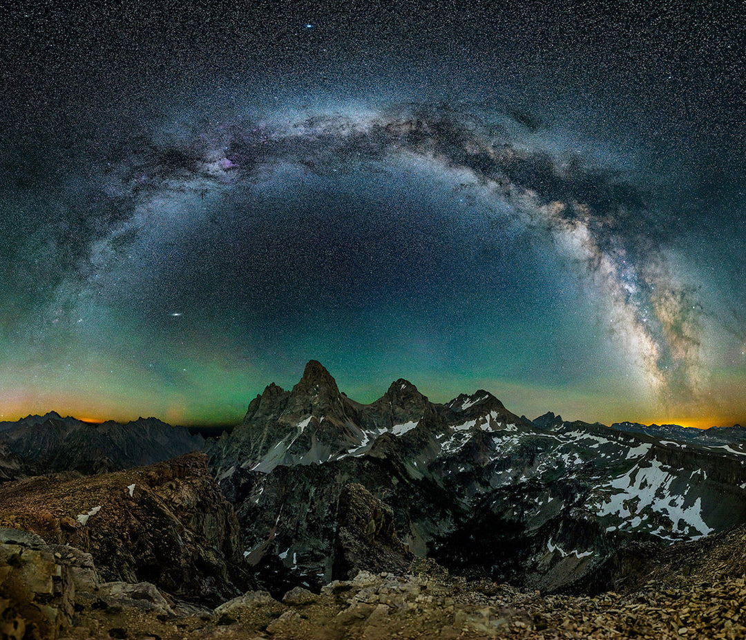 The Milky Way Arching Over the Teton Mountains
