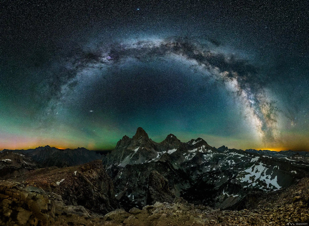 Milky Way Arching over Tetons